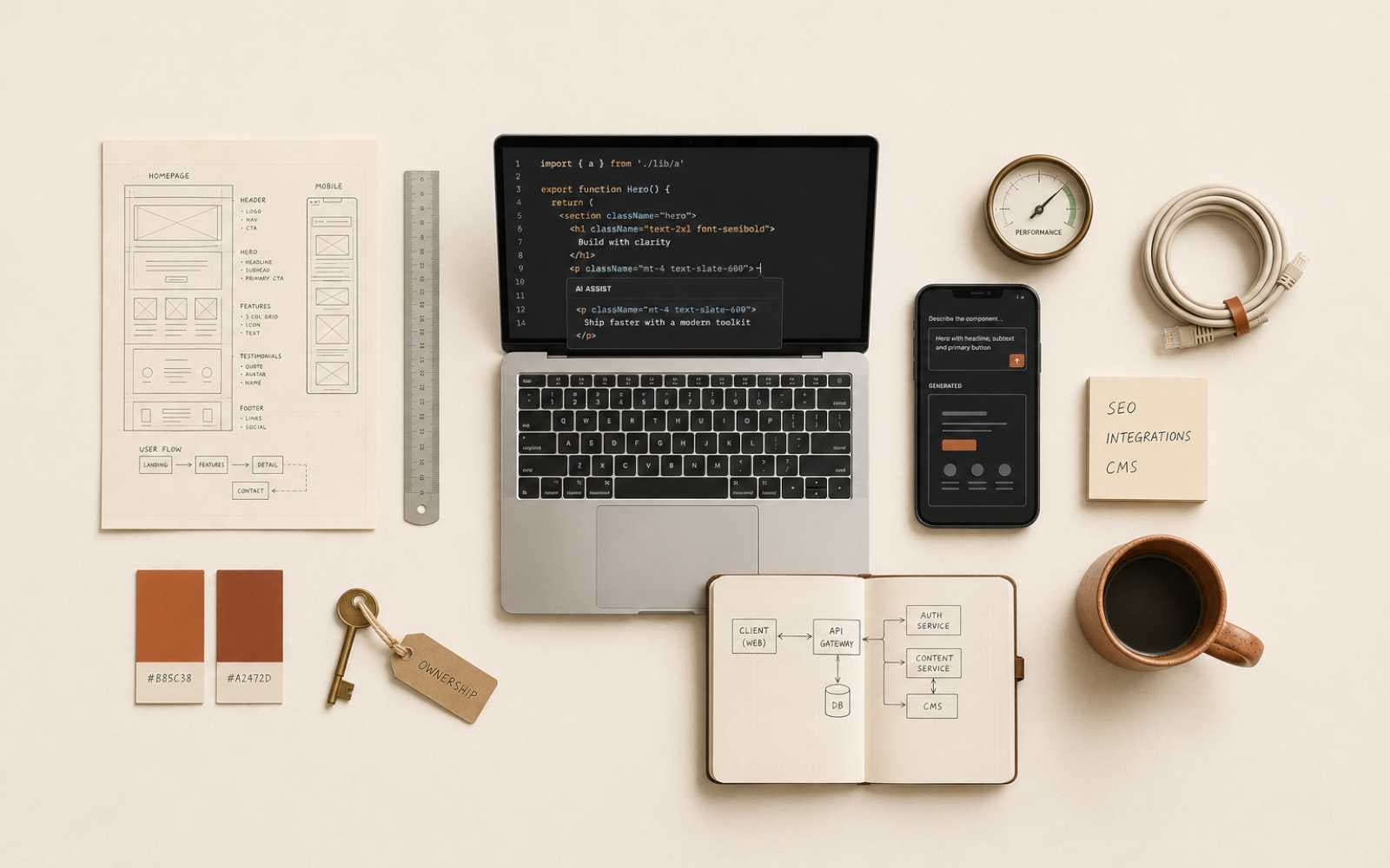 Custom Website vs AI Builders in 2026 — when each one makes sense